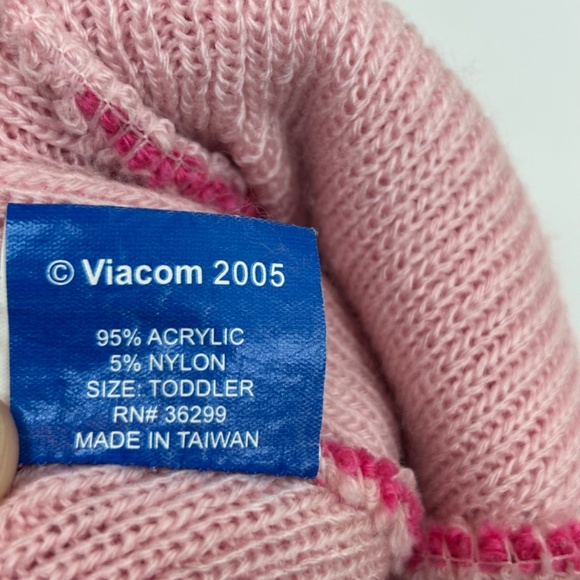 VTG Y2K Dora The Explorer Snow Boots Toddler 5 Winter Hat Pink Pom Nick Jr 2005 - Picture 6 of 7